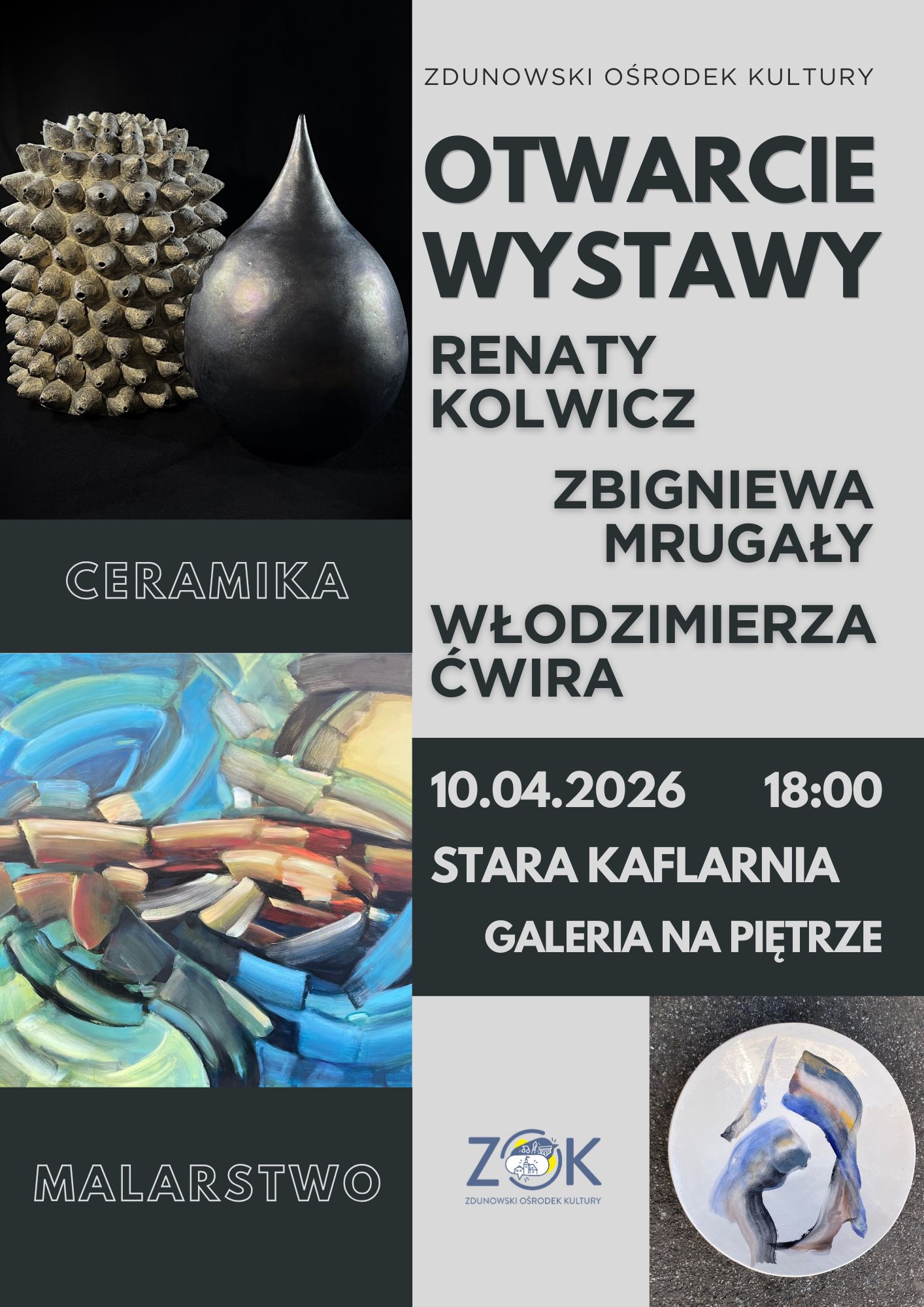 Otwarcie wystawy ceramiki i malarstwa