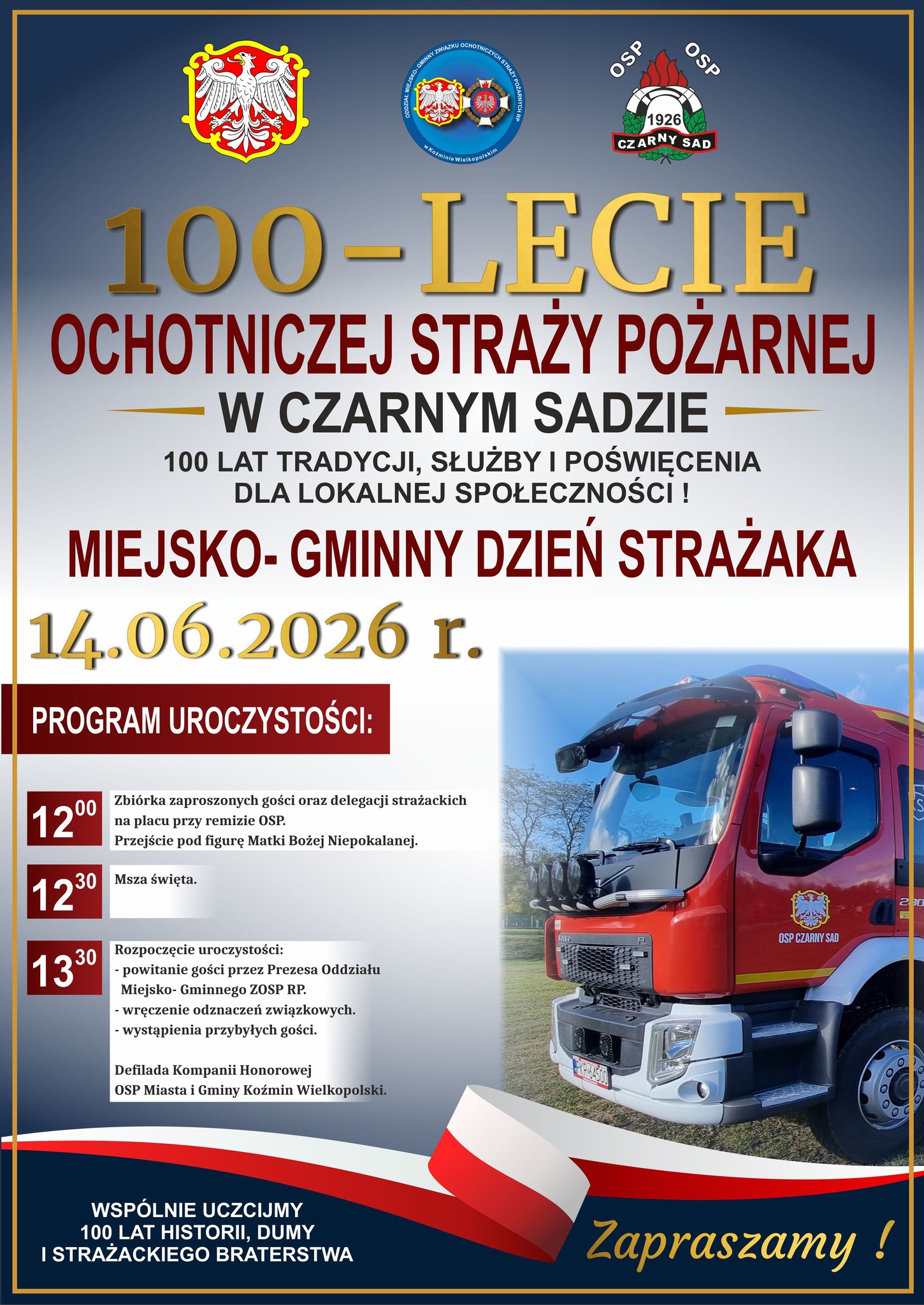 100-lecie Ochotniczej Straży Pożarnej w Czarnym Sadzie