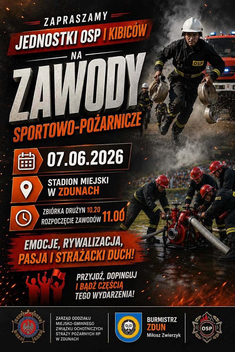 Zawody sportowo-pożarnicze w Zdunach
