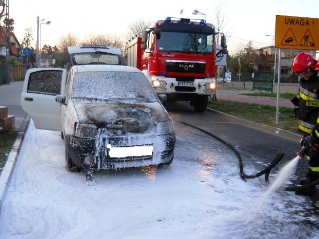 Pożar samochodu 