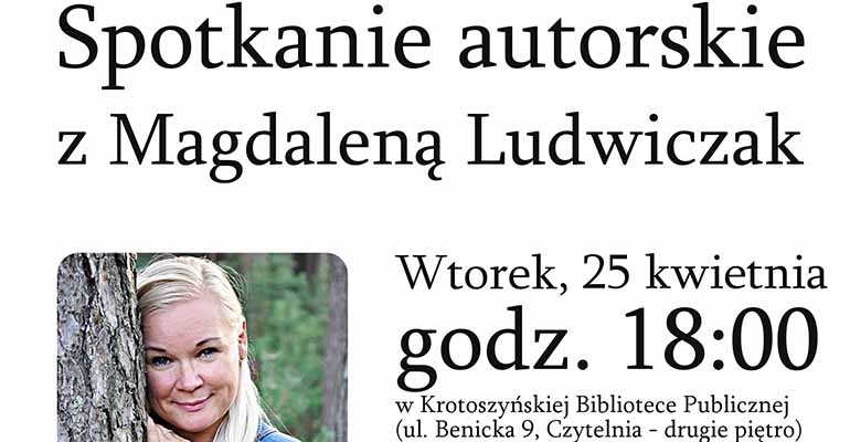 Spotkanie z pisarką Ludwiczak