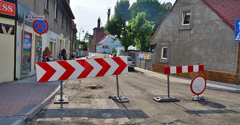 Brak przejazdu na Słodowej