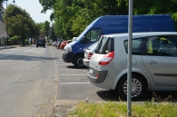 Asfalt położono na parkingu