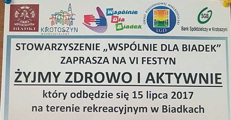 VI festyn sportowo-rekreacyjny w Biadkach