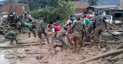 Powodziowy kataklizm w górzystej Kolumbii
