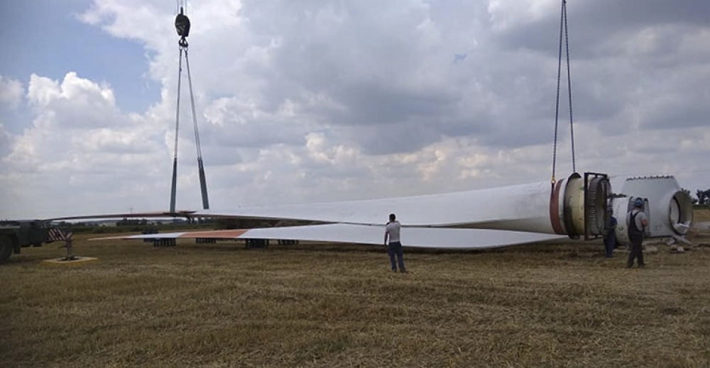Niemiecka firma buduje wiatrak