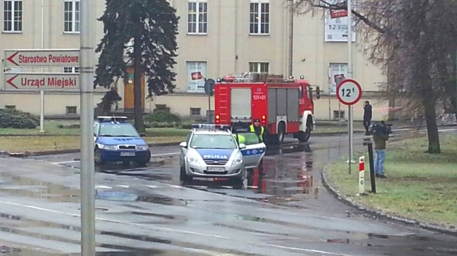 Ostrów Wlkp. Alarm bombowy