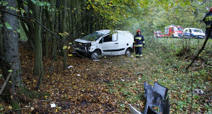 Mężczyzna, który doprowadził do wypadku, był trzeźwy, ostatecznie został ukarany 400-złotowym mandatem