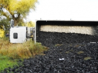 Węgiel zablokował drogę [gallery]