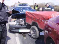 Stłuczka na prostym odcinku