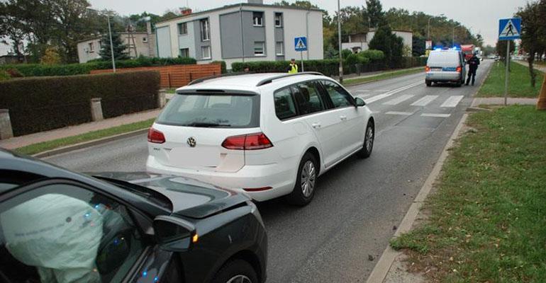 Zderzenie dwóch aut na ul. Trzebnickiej