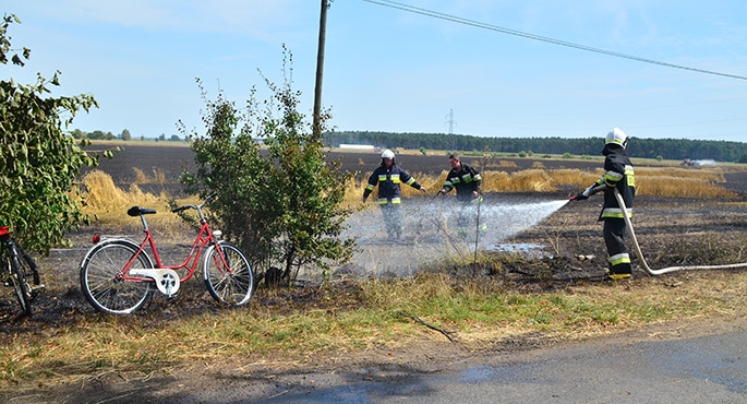 Spłonęło 18 hektarów zboża