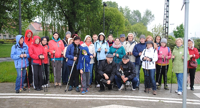 II marsz Nordic Walking UTW. Tym razem w deszczu
