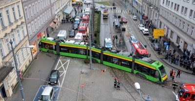 Szokujący wypadek w Poznaniu