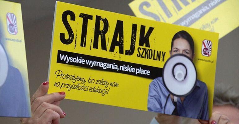 Strajk nauczycieli – stan na 9:00