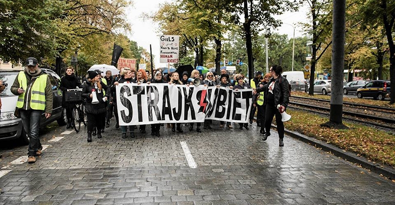 Protesty przeciw zaostrzeniu prawa aborcyjnego