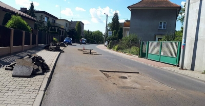 Roboty drogowe na Łąkowej