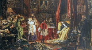 „Śmierć Zygmunta Augusta w Knyszynie” - obraz Jana Matejki z 1886 r.