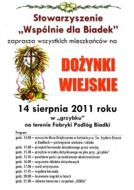 Dożynki wiejskie w Biadkach
