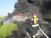 Spłonęło dwóch kierowców
