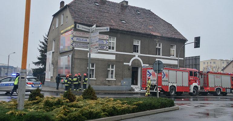 Pożar kamienicy w Krotoszynie