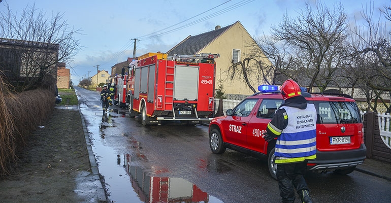 W Zdziętawach paliła się butla