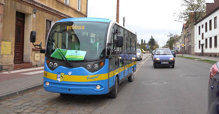 Elektrobus jeździł po Miliczu