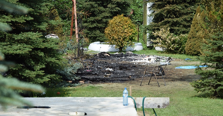 Tragiczny pożar na mazowieckim letnisku