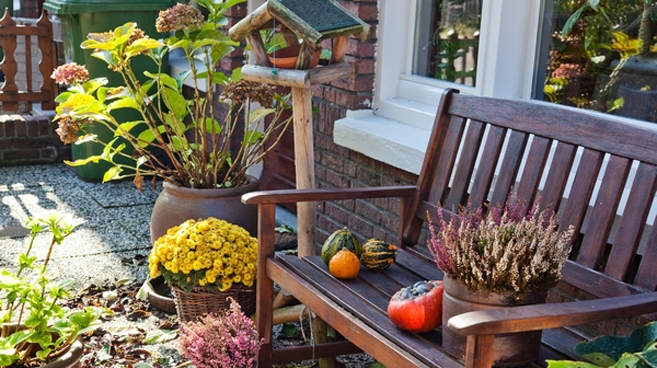Balkon w barwach jesieni