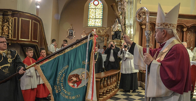 Poświęcenie sztandaru rzemieślników