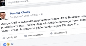 Zaginął pensjonariusz