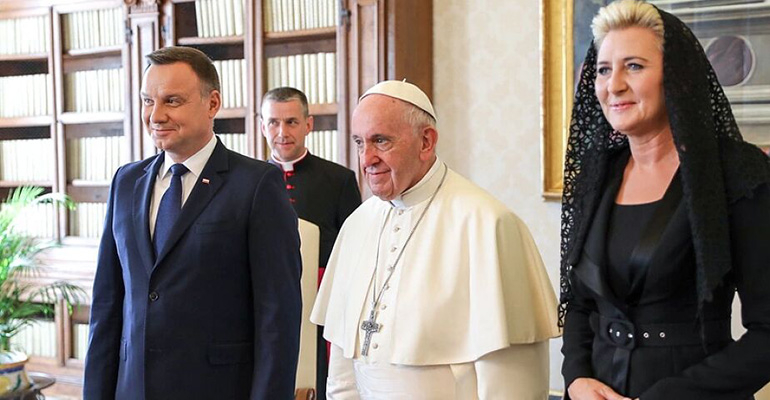Polska para prezydencka w Watykanie