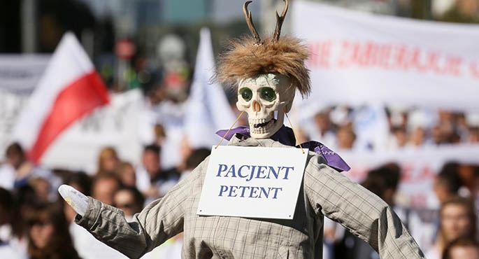 Protest służby zdrowia