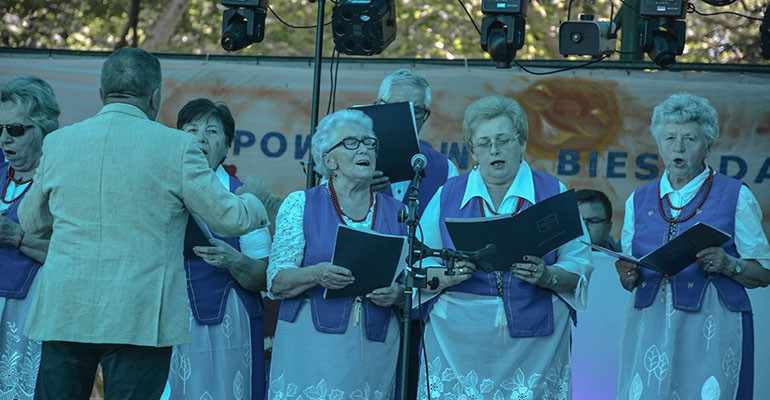 Rozśpiewany senior w Baszkowie