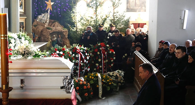 Pogrzeb Łukasza Urbana (†37 l.), który powstrzymał masakrę w Berlinie