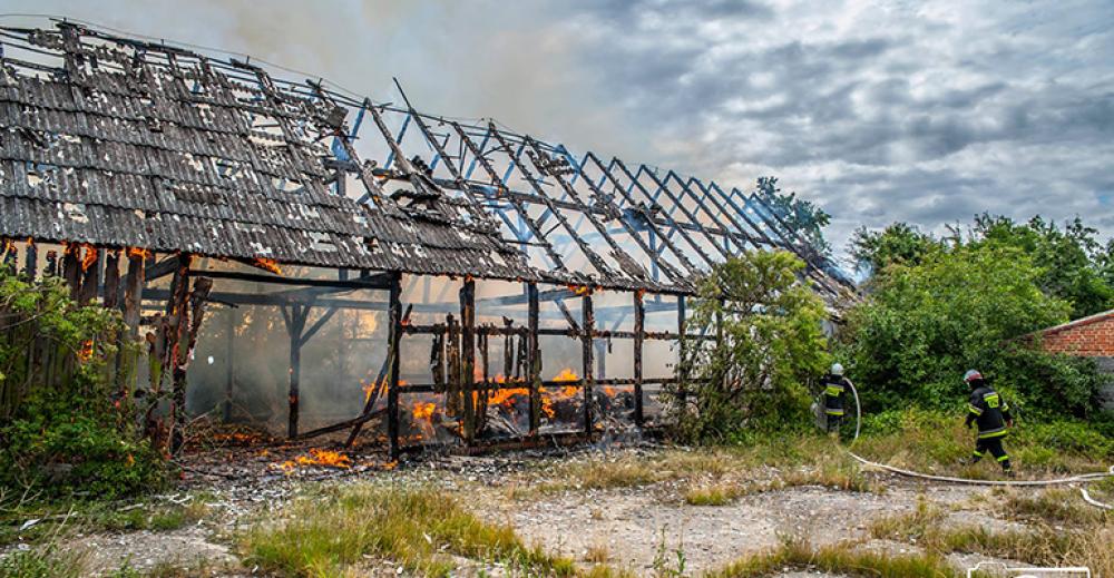 12-latek podpalił stodołę