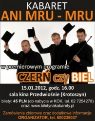 Kabaret Ani Mru-Mru w Krotoszynie