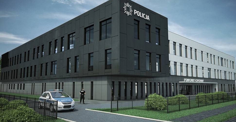 Wizualizacja nowego budynku Komendy Miejskiej Policji