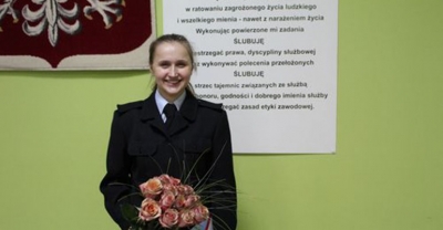 Natalia Płomińska wstąpiła w szeregi zawodowych strażaków