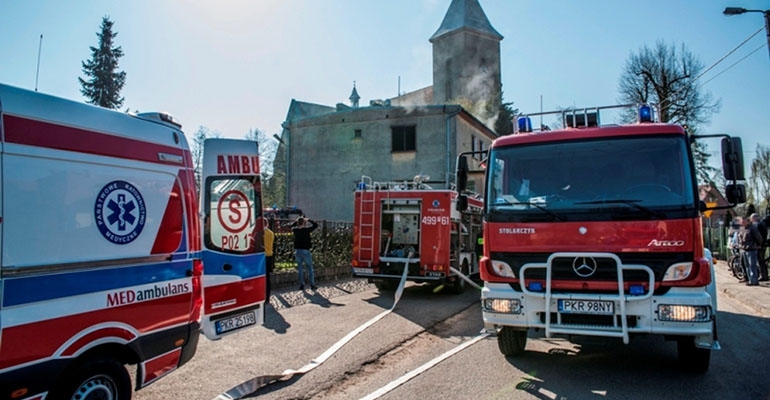 W pożarze zginął były policjant