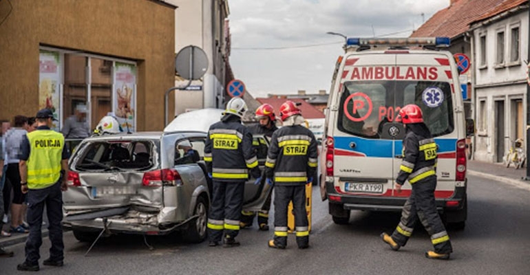 Groźna kolizja w Koźminie