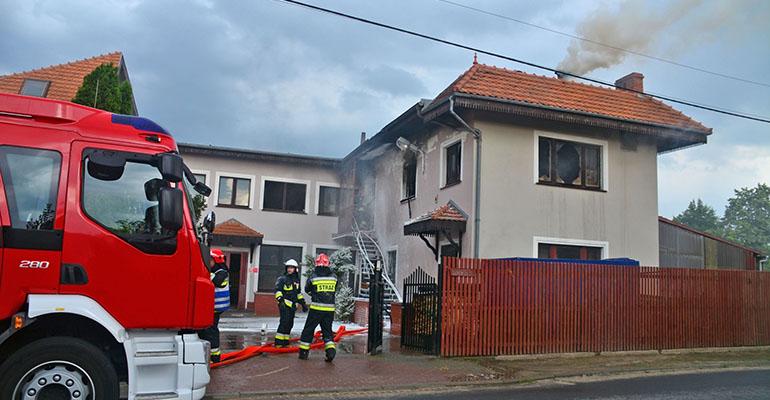 Pożar w lakierni